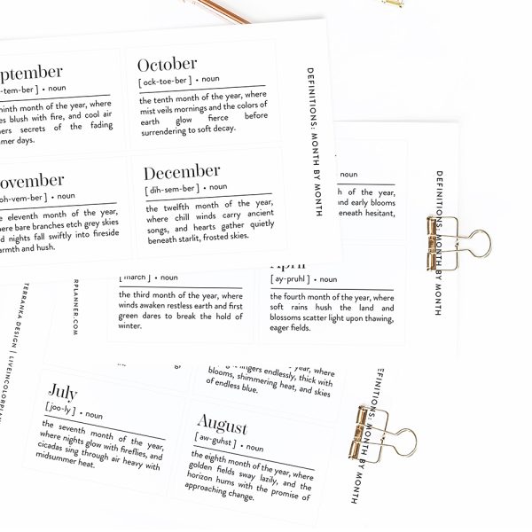 Month by month definition