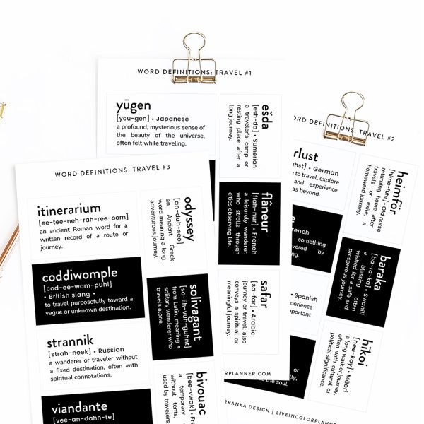 Travel word definition