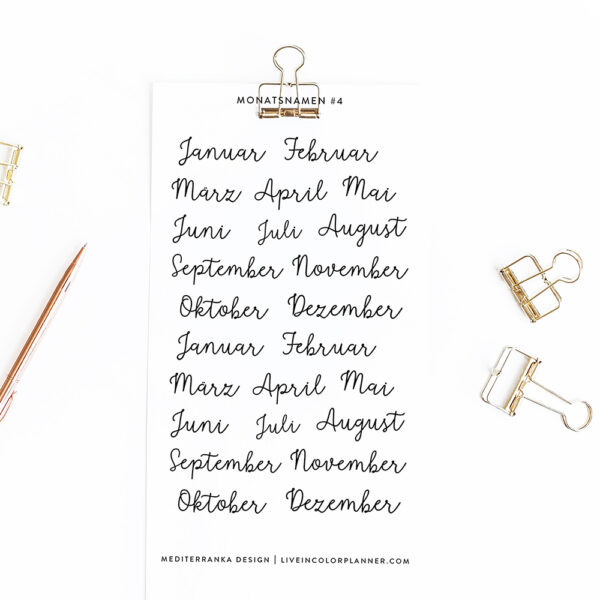 Monatsnamen - Deutsch #4
