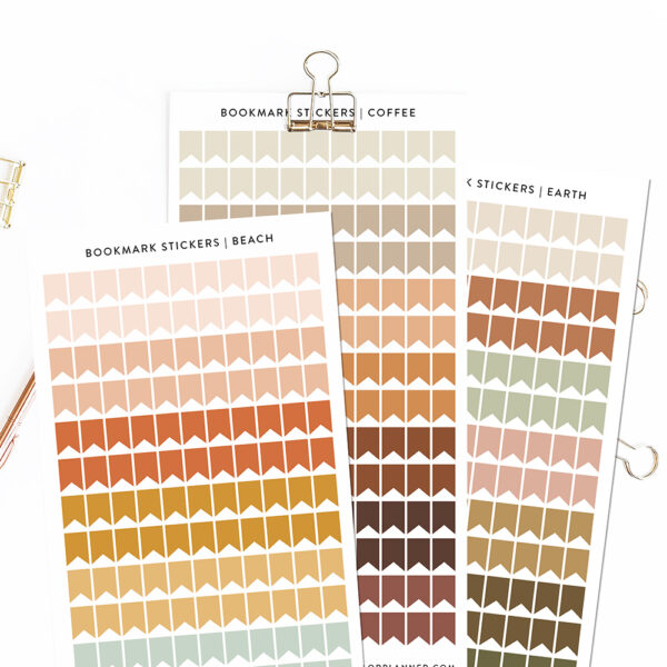 bookmark planner stickers